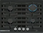 Pliidiplaat Bosch PRP6A6H40 hob Black Built-in 60 cm Gas 4 zone(s)