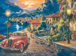 Trefl Pusle ja plakat Itaalia j&auml;rve&auml;&auml;rne linnake, 3000 osa