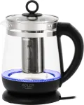 Veekeetja Adler | Kettle | AD 1299 | Electric | 2200 W | 1.5 L | Glass | 360&deg; rotational base | Black