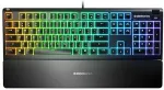 Klaviatuur SteelSeries Apex 3 keyboard Gaming USB QWERTY Nordic Black