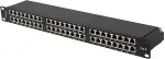 LANBERG PATCH PANEL 48 PORTS 1U 19" CAT.6 FTP SHIELDED BLACK