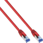 INLINE - Patch-Kabel - RJ-45 (M) - RJ-45 (M) - 1,5m - SFTP, PiMF - CAT 6a - glatt, halogenfrei, mit Knickschutz - Rot (76814R)