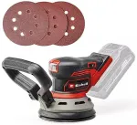 EINHELL Professional cordless random orbit sander TP-RS 18/32 Li BL-Solo, 18V red/black, without battery and charger