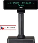VIRTUOS VFD display FV-2030B 2x20, 9mm, Serial, black