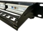 DATACOM Patch panel 19" UTP 24 port CAT5E DUAL 1U BK (4x6p) binding strip