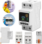 QOLTEC Single phase energy consumption meter DIN35