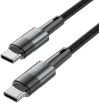 Tech-Protect USB-kaabel USB-C otsik <-> USB-C otsik, 25cm, PD60W/3A, tumehall,