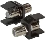 EFB-Elektronik EFB Keystone Einbauadapter F-Verbinder, schwarz
