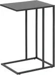 Home4you Abilaud s&uuml;learvutile SEAFORD 43x35xH63cm, must saare melamiin, raam: must metall