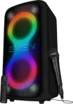 SVEN Portable speaker PS-1000, black, power output 2x80W (RMS), TWS, Bluetooth, FM, USB, LED-display, lithium battery