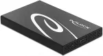 DELOCK external enclosure for 2.5? SATA HDD / SSD with SuperSpeed USB 10 Gbps (USB 3.1 Gen 2), drive enclosure (black)
