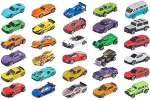 TEAMSTERZ Metallist s&otilde;idukite komplekt 5 autoga, 7,5cm