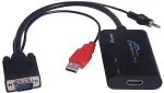 PremiumCord konvertor VGA+audio na HDMI