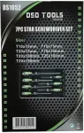 DSDTOOLS 7 TK. T&auml;hekujuliste kruvikeerajate komplekt DS1052
