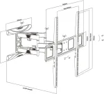 Maclean TV Wall Mount 43-100" MC-423 80kg