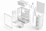Korpus Fractal Design Meshify 3 Ambience Pro TG/Midi Tower/Transpar./White