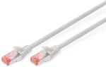 Digitus Patchkabel Cat6 S/FTP 2xRJ45 25.0m grau Hebelschutz Polybeutel