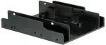 ROLINE Montageadapter 8,89cm 3,5Zoll Rahmen fr 2x 2.5 HDD schwarz