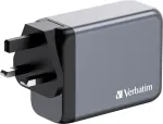 VERBATIM GNC-200 GaN Charger 4 Port 200W USB A/C (EU/UK/US