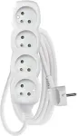 EMOS 1902040303 power extension 3 m 4 AC outlet(s) Indoor White