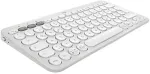 Klaviatuur Logitech Wireless Keyboard+Mouse Pebble 2 Combo white
