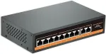Noname PoE switch 8x100Mbps PoE + 2x Gigabit UPLINK, 120W