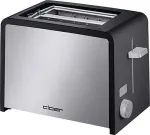 Cloer 3210 - Toaster - elektrisch - 2 Scheibe - Black/Stainless Steel