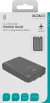 DELTACO PB-CC100 power bank Lithium Polymer (LiPo) 10000 mAh Black