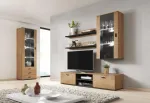Cama MEBLE Cama set of two shelves 125cm SOHO lefkas oak/black
