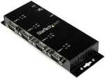 StarTech .com 4 Port USB auf Seriel RS232 Adapter Hub - Industriell DIN-Schienen - Wandmontagef&auml;hig - Serieller Adapter - USB2.0 - RS-232 x 4 - Schwarz (ICUSB2324I)
