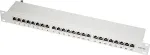 Logilink Patchpannel 19" 24 Port Cat6A STP grey