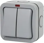Noname Weatherproof Switch, 2 Gang, IP66, EU