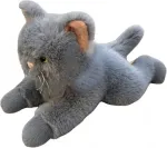 Madej Cat lying down 55 cm gray
