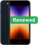 Apple Renewed Grade B | Apple iPhone SE (2022) | Midnight | 4.7 " | Retina IPS | 64 GB | 5G | iOS