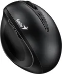 Hiir Genius Mysz bezprzewodowa Ergo 8300S Black Cichy klik Pionowa