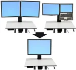 Ergotron WorkFit-C Convert-to-Single HD Kit from Dual or LCD & Laptop - Montagekomponente (Konverter-Kit) f&uuml;r LCD-Display - Bildschirmgr&ouml;&szlig;e: 76,2 cm (30) - Montageschnittstelle: 100 x 100 mm, 75 x 75 mm, 200 x 200 mm, 400 x 200 mm, 200 x 100 mm (97-607)