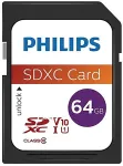 M&auml;lukaart Philips SDXC Card 64GB Class 10 UHS-I U1
