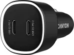 Canyon car charger OnDrive 60 PD 60W 2xUSB-C Black