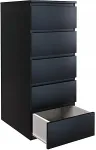 TOP E SHOP Topeshop W5 CZERŃ chest of drawers