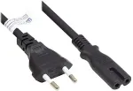 Good Connections Euro-Netzkabel an C7/Euro 8 Bu. schw. 5m