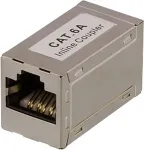 DELTACO Coupler CAT6a , FTP (shielded), female-female DELTACO silver / 685-F