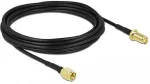 DELOCK Antennenkabel SMA Stecker zu SMA Buchse LMR/CFD100 5 m low loss