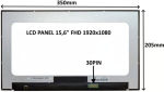 SIL LCD PANEL 15.6" FHD 1920x1080 30PIN MATT IPS / WITHOUT HANDLES