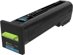 Tooner LEXMARK - Besonders hohe Ergiebigkeit - Cyan - Original - Tonerpatrone LCCP, LRP - f&uuml;r Lexmark CS820de, CS820dte, CS820dtfe (72K2XC0)