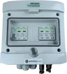 EMITER Switchgear attached DCAC hermetic IP65 EMITTER with Noark 1000V type 2 DC surge arrester, 1 x PV string, 1 x MPPT // og. AC Noark Type 2, 16A 1-F