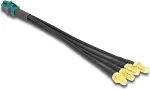 DeLOCK Kabel Mini FAKRA Z Buchse quad zu 4 x SMA Buchse A-Typ