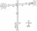 EQUIP Tischhalterung 17"-32"/2TFT 360&deg; H.verst. 9Kg wei&szlig; retail