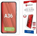 Displex Real Glasschutzfolie f&uuml;r Samsung Galaxy A36 kratzer-resistent, abgerundete Kanten, Real Glass