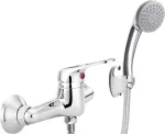 Deante Wall-mounted shower faucet with shower set
