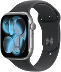 ComLine GmbH Apple Watch Series 11 GPS 46mm Space Grey Aluminium Case with Black Sport Band - M/L